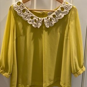Lace Peter Pan Collar blouse
